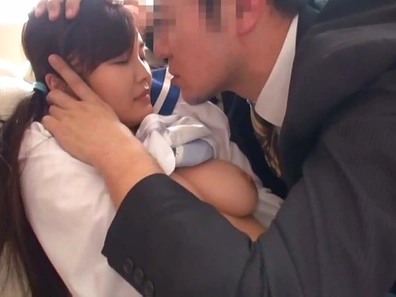 Sexy schoolgirl, Anna Hashimoto gets hardcore fucking