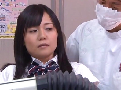 Juicy Japanese AV model is screwed by a horny dentist