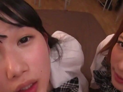 Japanese schoolgirls are being naughty