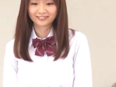 An Nanairo Lovely Asian schoolgirl enjoys sex