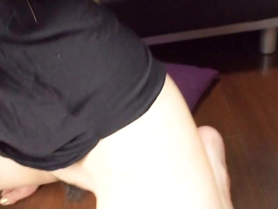 Amateur model loves playing with toys
