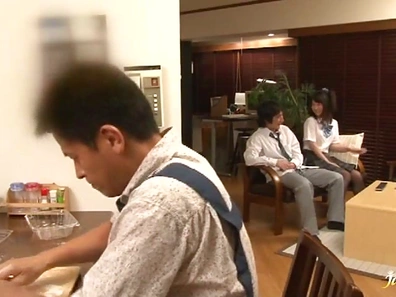 Petite schoolgirl panties pulled off and banged Ayumi Iwasa