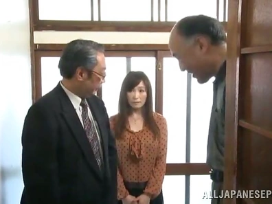 Japanese Secretary Mika Gets Fucked Hard on Office Floor by Boss's Cock