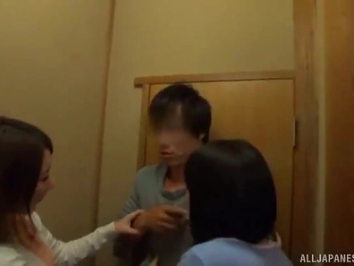 Excited FFM Threesome Ignites Desire Among Three Japanese Lovers