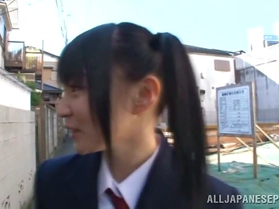Naughty Asian schoolgirls in awesome lesbian session