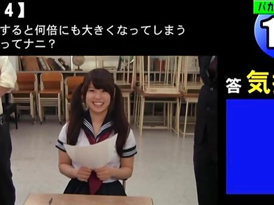 Teen schoolgirl gets fucked by two guys after a test