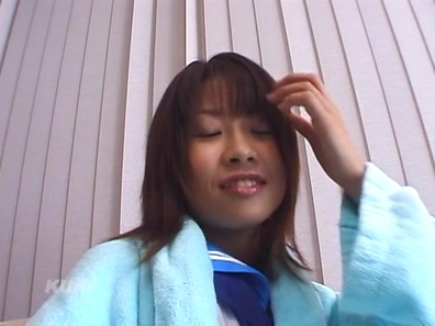 Japanese teen in uniforms fucked hard by step