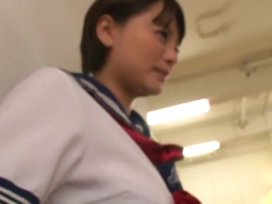 Cutie Aoyama Mirai in smiles after a nice fuck