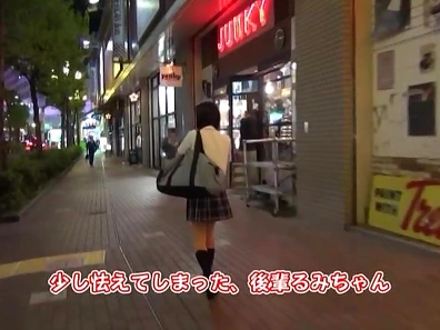 Young Japanese enjoys big cock in her tight holes