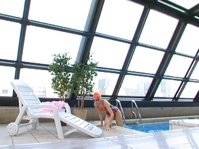 Stunning Asian teen gets banged hard at the l