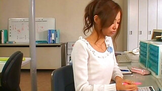 Sarasa Hara Beautiful Japanese secretary enjoys office sex