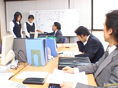 Japanese secretaries show their loyalty by using vibrators