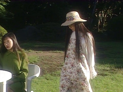 Outdoor sensations for a cock sucking Japanese AV model