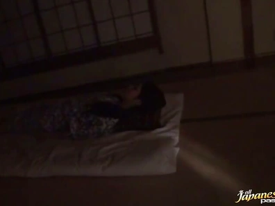 Unsuspected sexy MILF kimono st off and fingers hot pussy