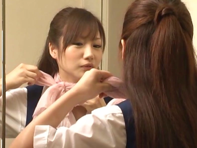 Three Guys Have A Meeting Of Dicks On Yui Hoshino´s Face