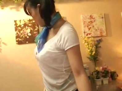 Nasty Japanese massage woman knows how to work dick