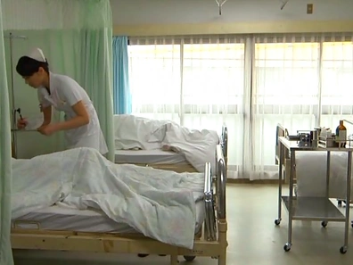 Hisae Yabe is a wild nurse fucking in public place
