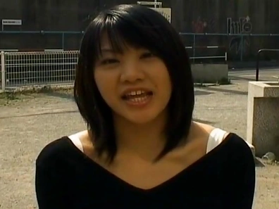 Kinky and cute Asian chick is masturbating in public
