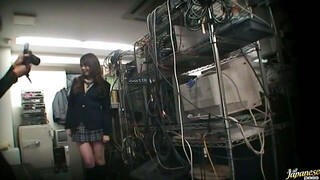 Upskirts with Shiori Hazuki and great pussy fingering