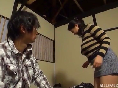 Curvy Japanese Wife Craves Passionate Fuck After Returning Home