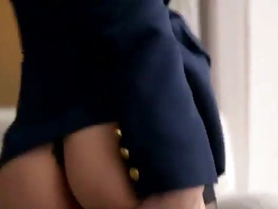 Lovely Asian Stewardess Gives Hot Blowjob Before Taking It Deep