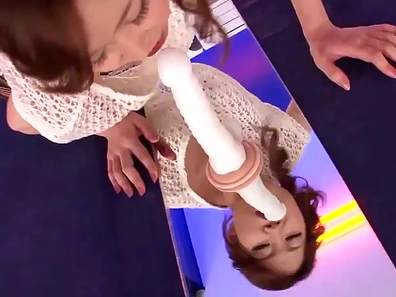 Passionate MILF Seduces With Tight Pussy Riding Vibrant Dildo Solo